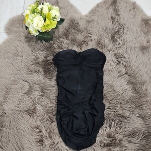 Elegant Black Strapless Dress